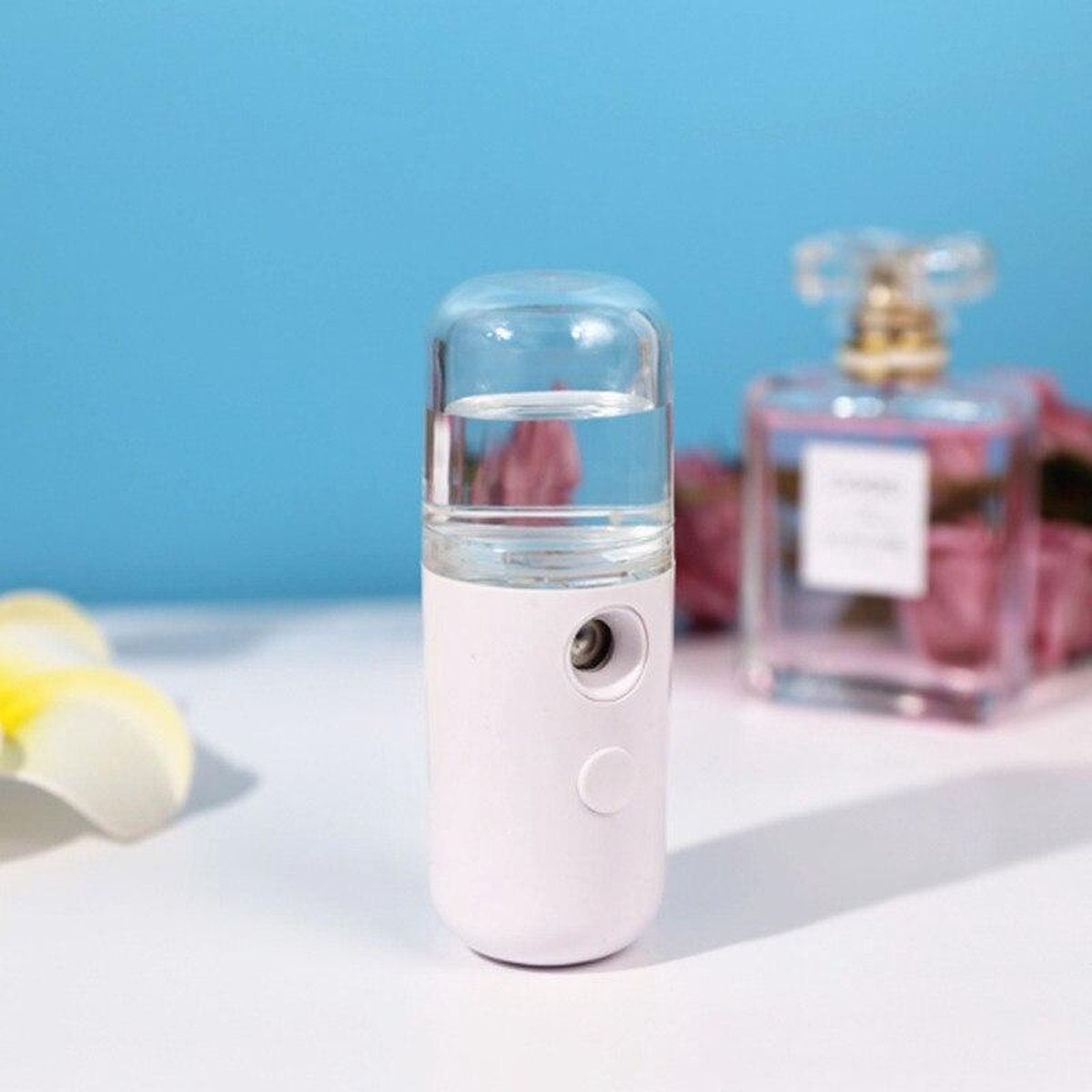 Face Steamer | Nano Mist | Gezichtsbevochtiger | Draagbaar | Oplaadbaar | Luchtbevochtiger | Wit