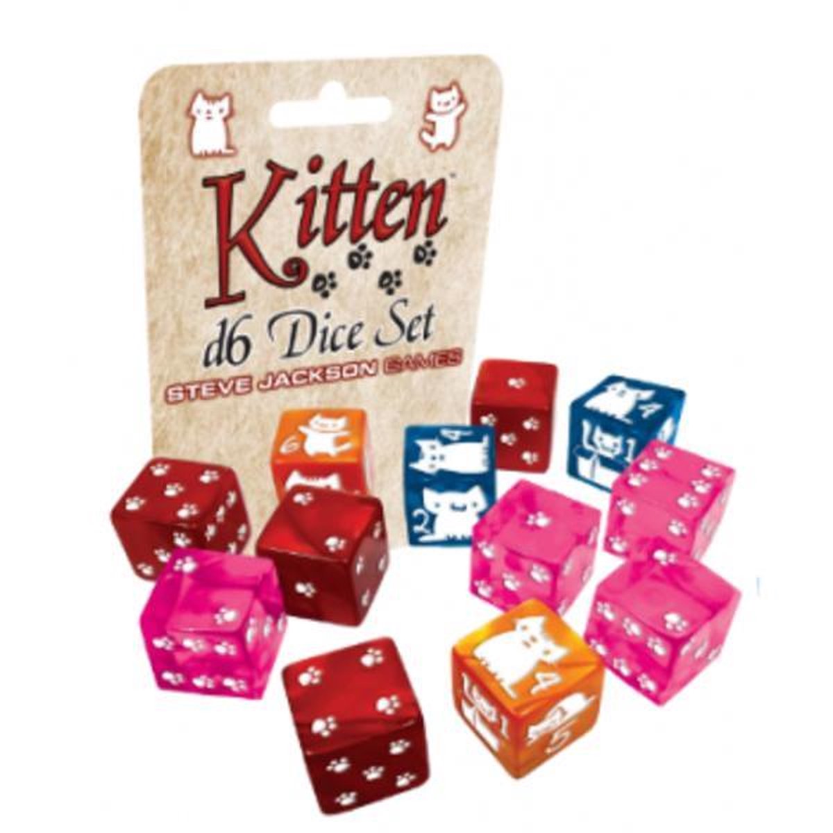 Kitten d6 Dice set