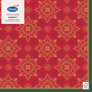Duni Servetten X-mas Deco Air-laid 40 Cm Rood 12 Stuks