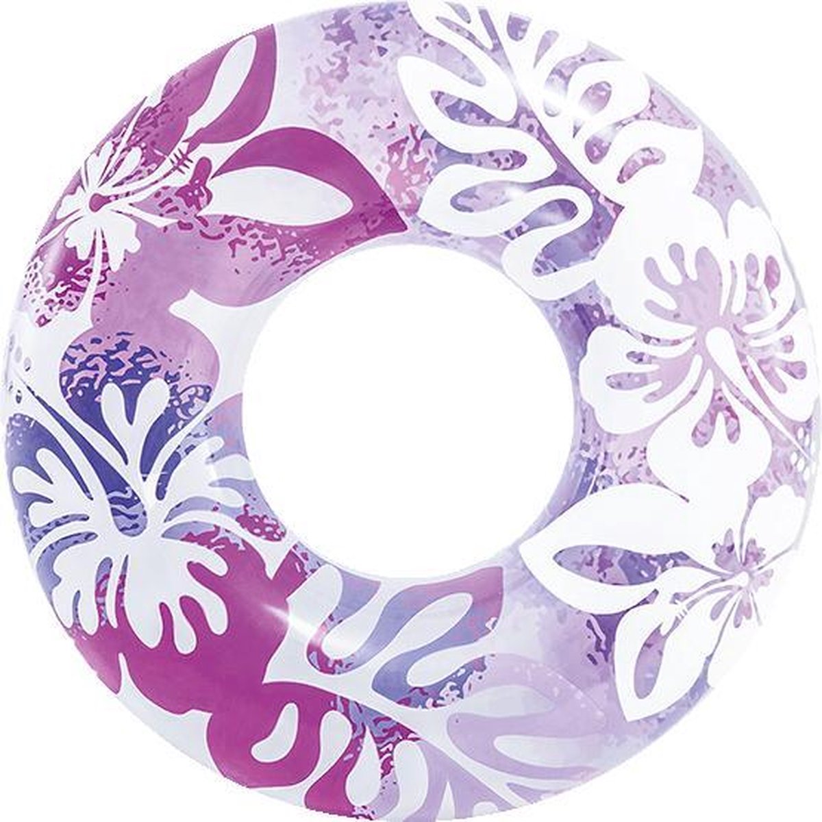 Opblaas zwemband Clear Color Tubes 91 cm | paars