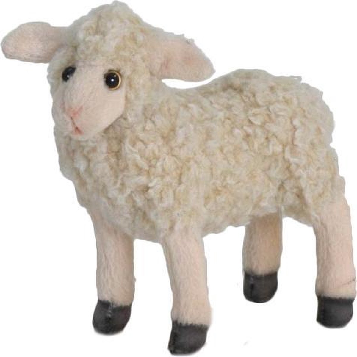 Pluche witte lammetjes knuffel 18 cm