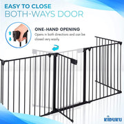 KIDUKU® Veiligheidshek metaal 305 cm | voor Huisdieren & Kinderen | Kachelhek