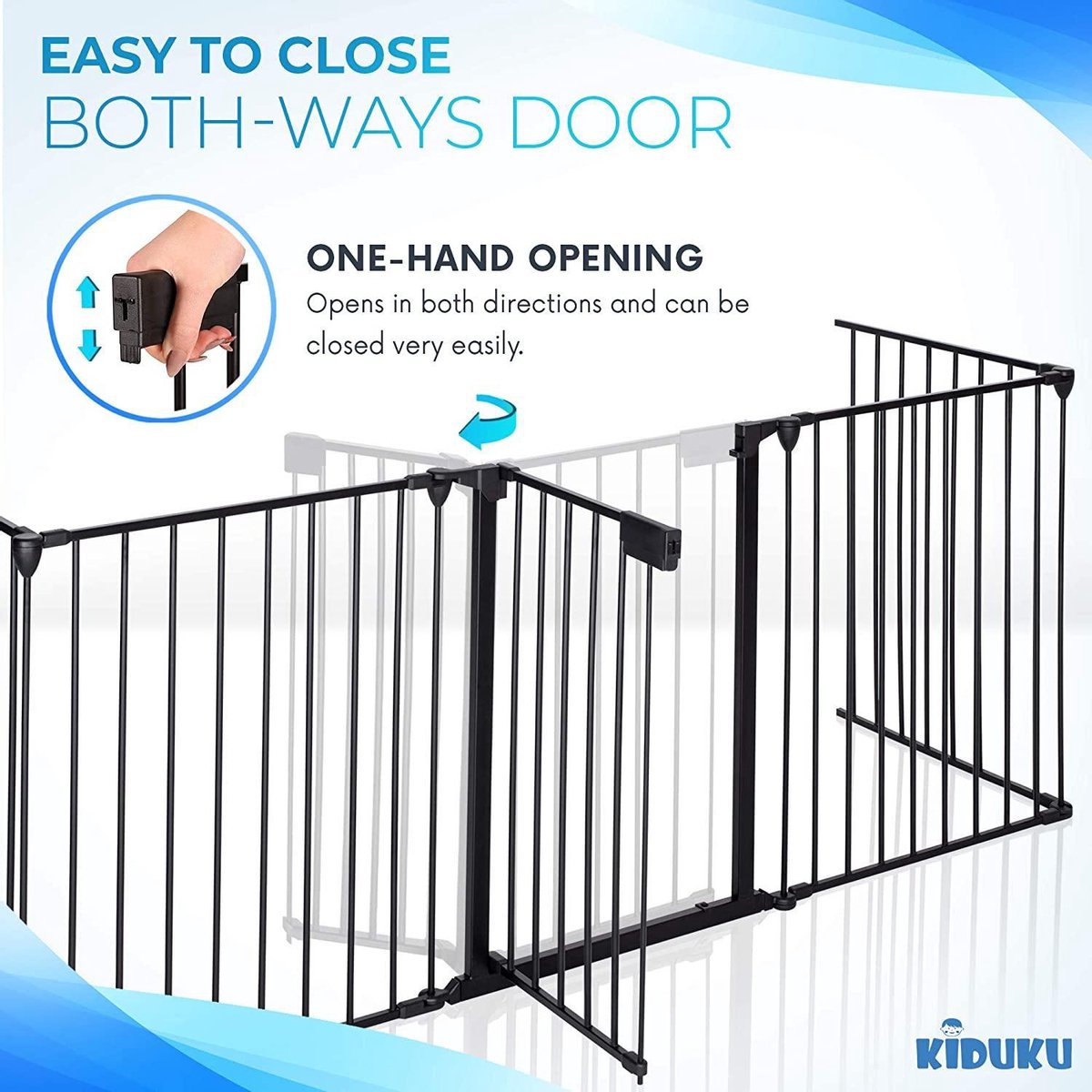 KIDUKU® Veiligheidshek metaal 305 cm | voor Huisdieren & Kinderen | Kachelhek