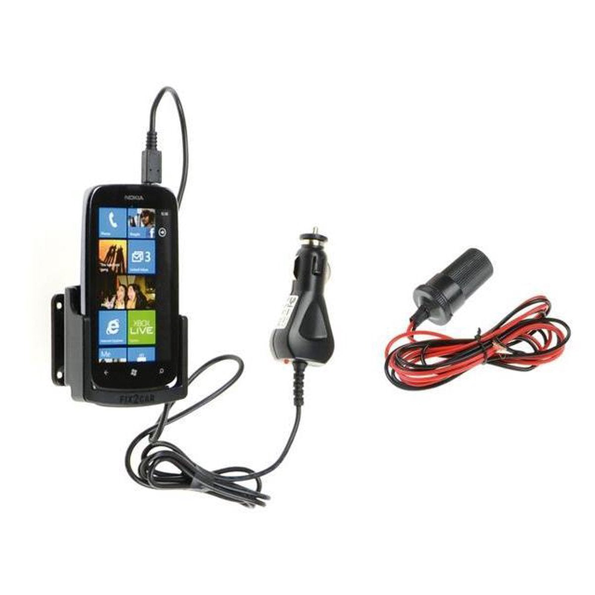 Kram 62236 Fix2Car Actieve Houder met zuignap Nokia Lumia 610