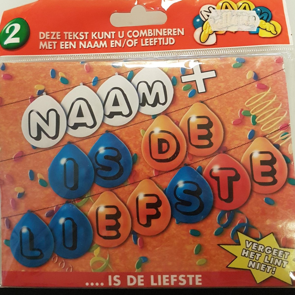ballonnen is de liefste