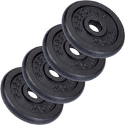 ScSPORTS® Gewichten set 10 kg -  gietijzer - 4 x 2