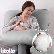 Litollo® Kussenvulling 1000 gram - Polyestervulling voor Zwangerschapskussen en Voedingskussen