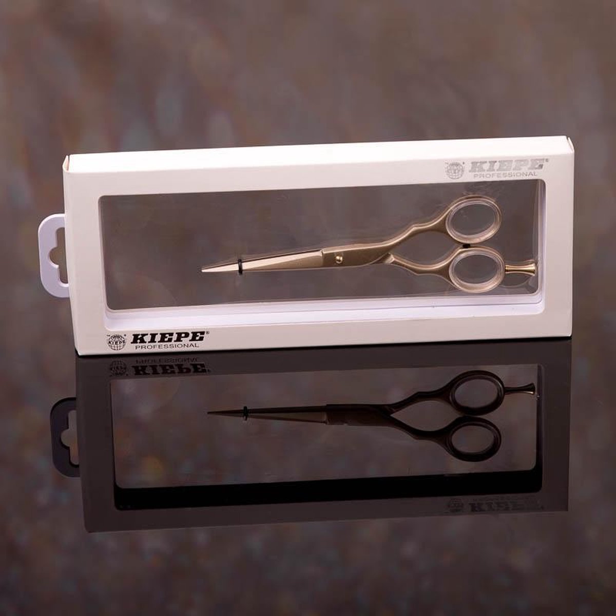 Kiepe Set professionele schaar anatomisch vormgegeven kleur: luxury gold