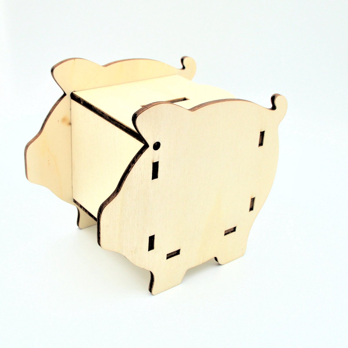 spaarpot Varken hout