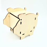 spaarpot Varken hout