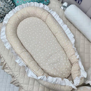 Dolly Babynestje Ruches Dots-Beige
