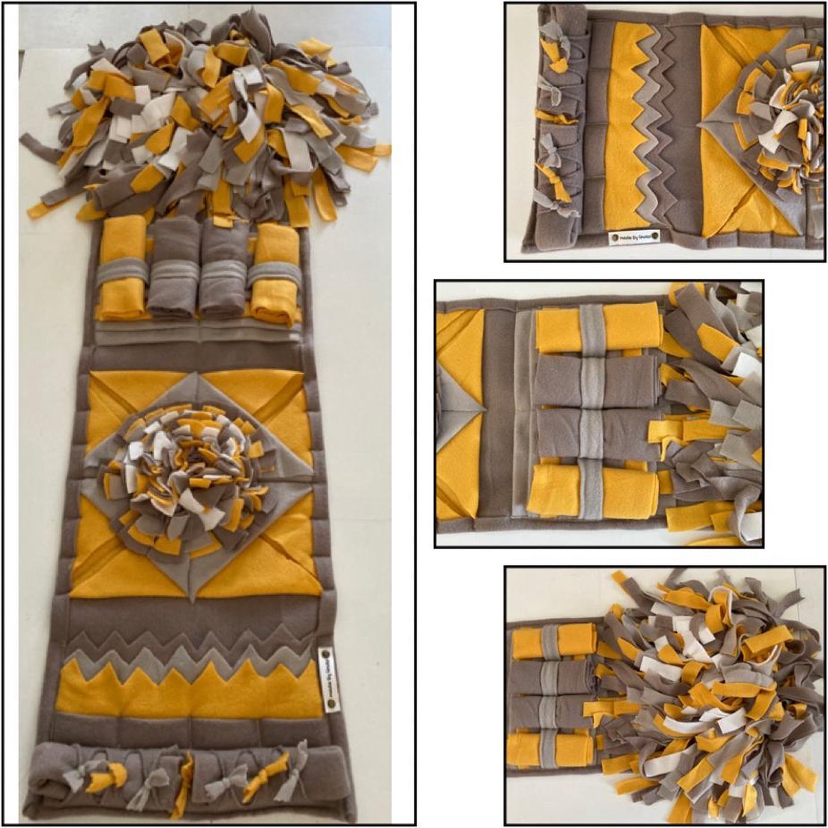 Snuffelmat voor honden en katten. Snuffelmat maat M in de kleuren taupe