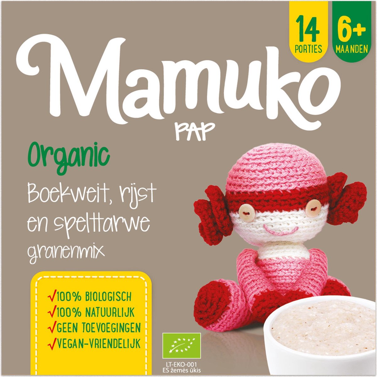 Mamuko biologische pap 6+ mnd. - boekweit