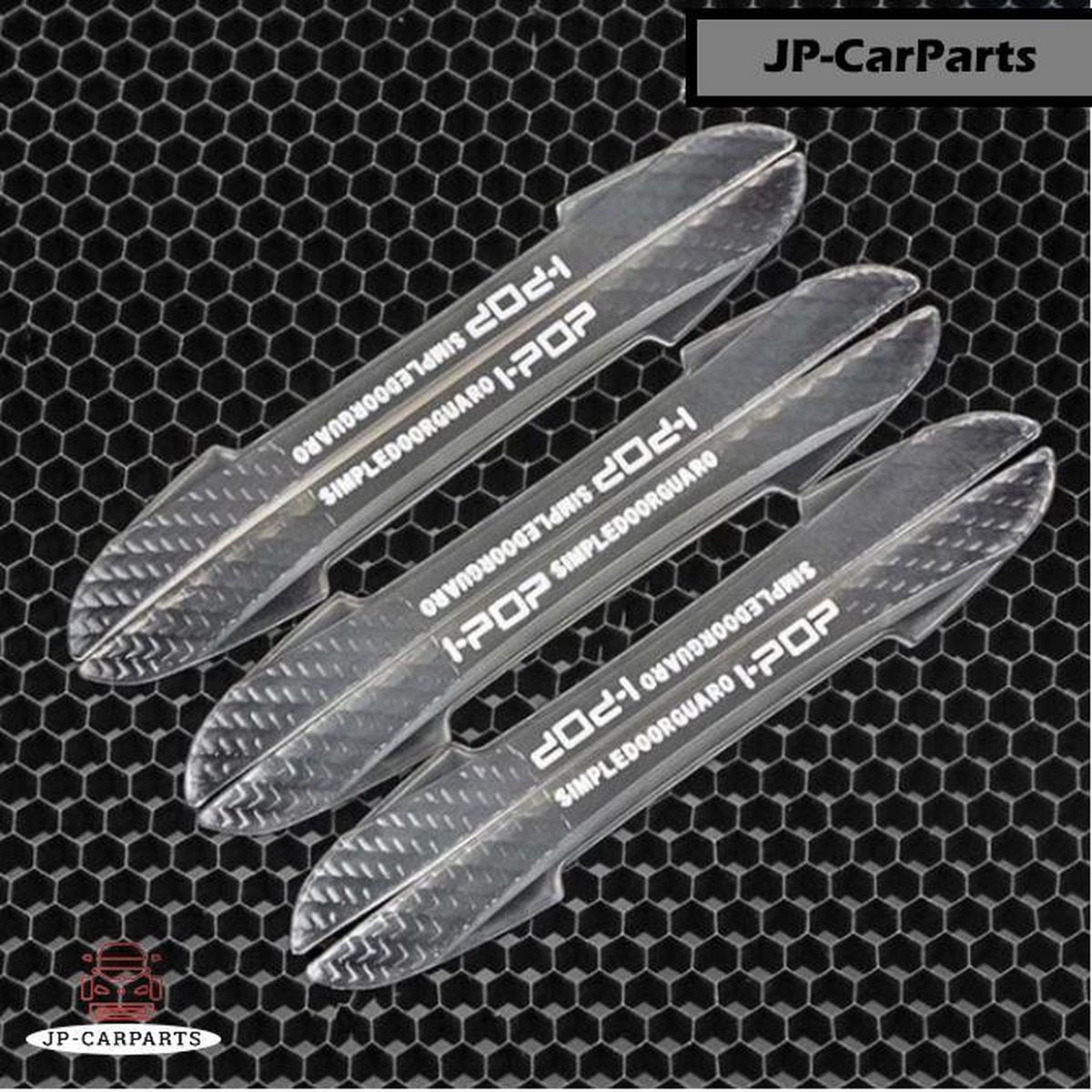 Autodeur en -spiegel Bumper Strips - Stoot strips - Bescherm je Deuren en Spiegels tegen Krassen en Stoten - 6 stuks - Rubber - Transparant