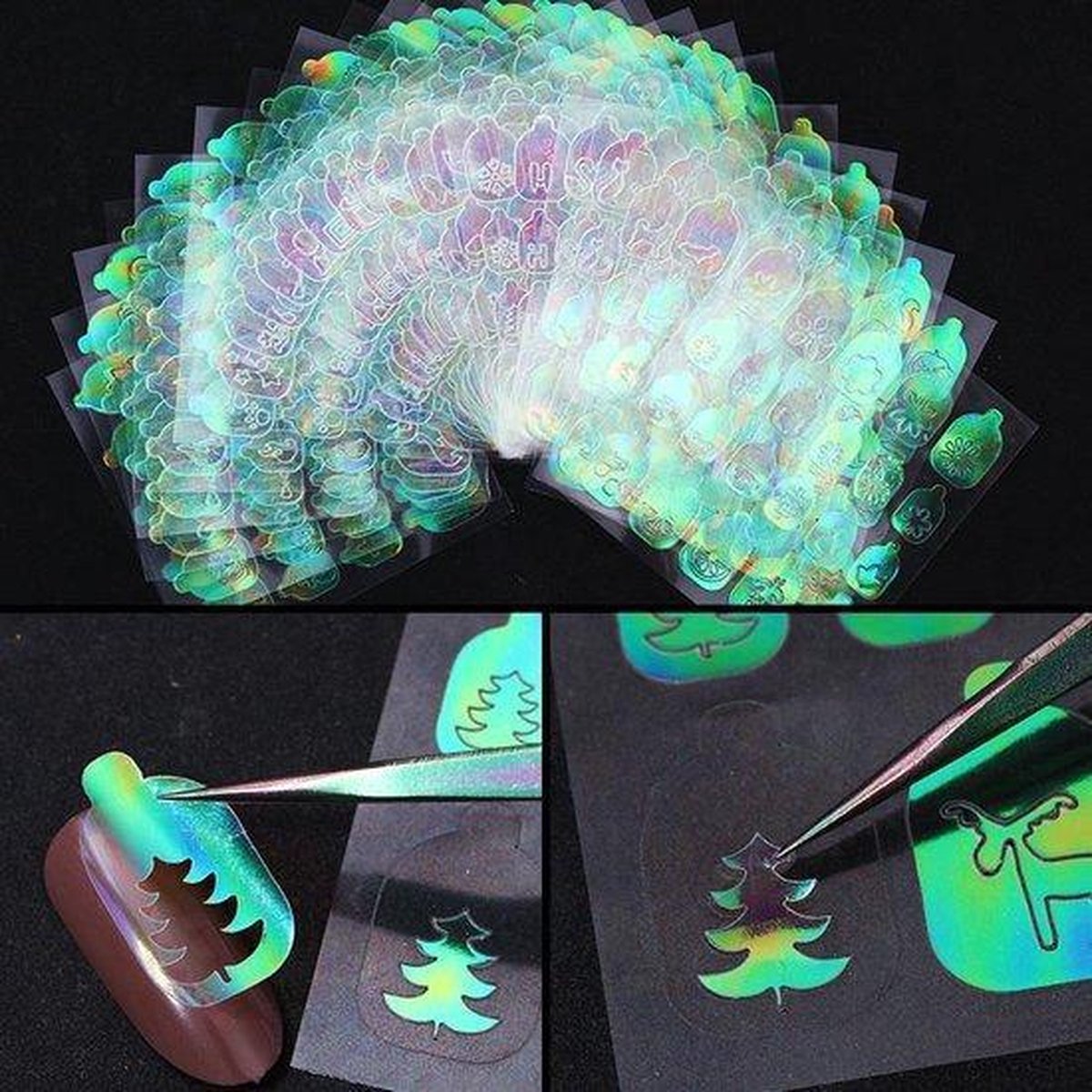 22 Vellen 3D Nail Vinyl Nail art nagel stickers