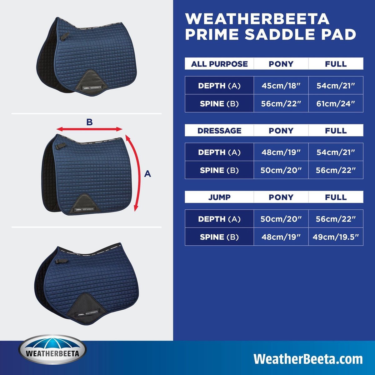 RelaxPets - Weatherbeeta - Prime - Zadeldek - Sjabrak - Katoen - PVC Singelpad - Full - Dressuur - Zwart