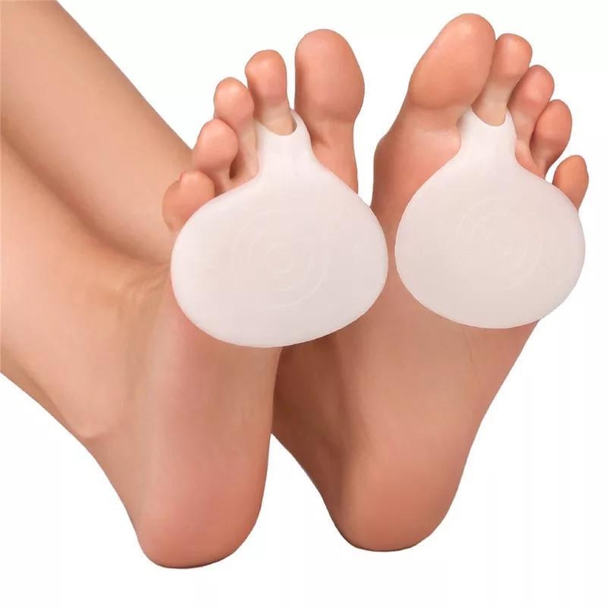 LOUZIR Medische Siliconen Voorvoet Gelpads voor Hoge Hakken - 2 Stuks | Teen Gel Pads | Voeten Zorg | Halve Binnenzool | Voetverzorging | Pijnlijke Voeten | Pijn | Pedicure - DisQounts