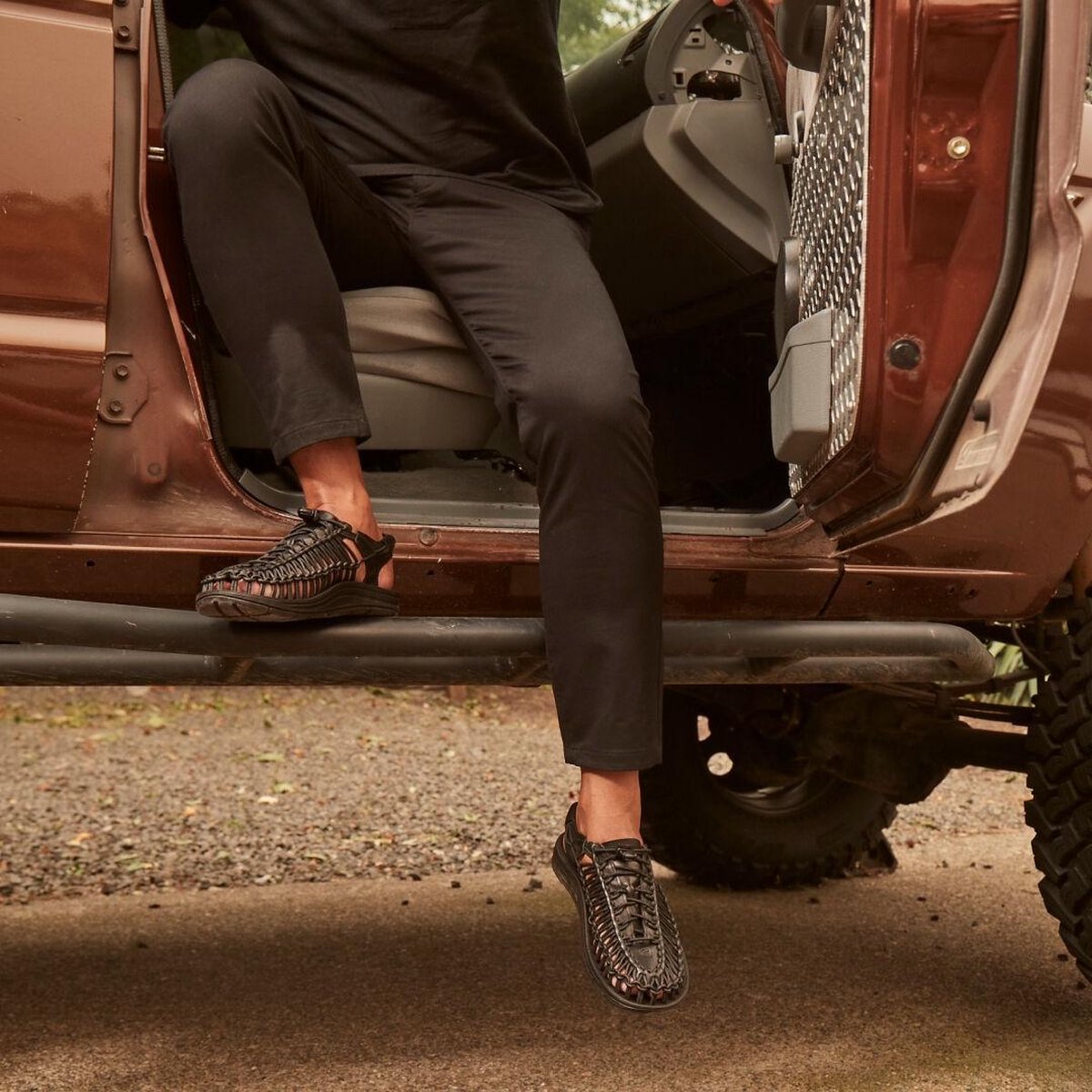 KEEN Heren Uneek Premium Leather Black - Maat 45