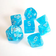 Chessex Luminary Sky w/silver polydice set