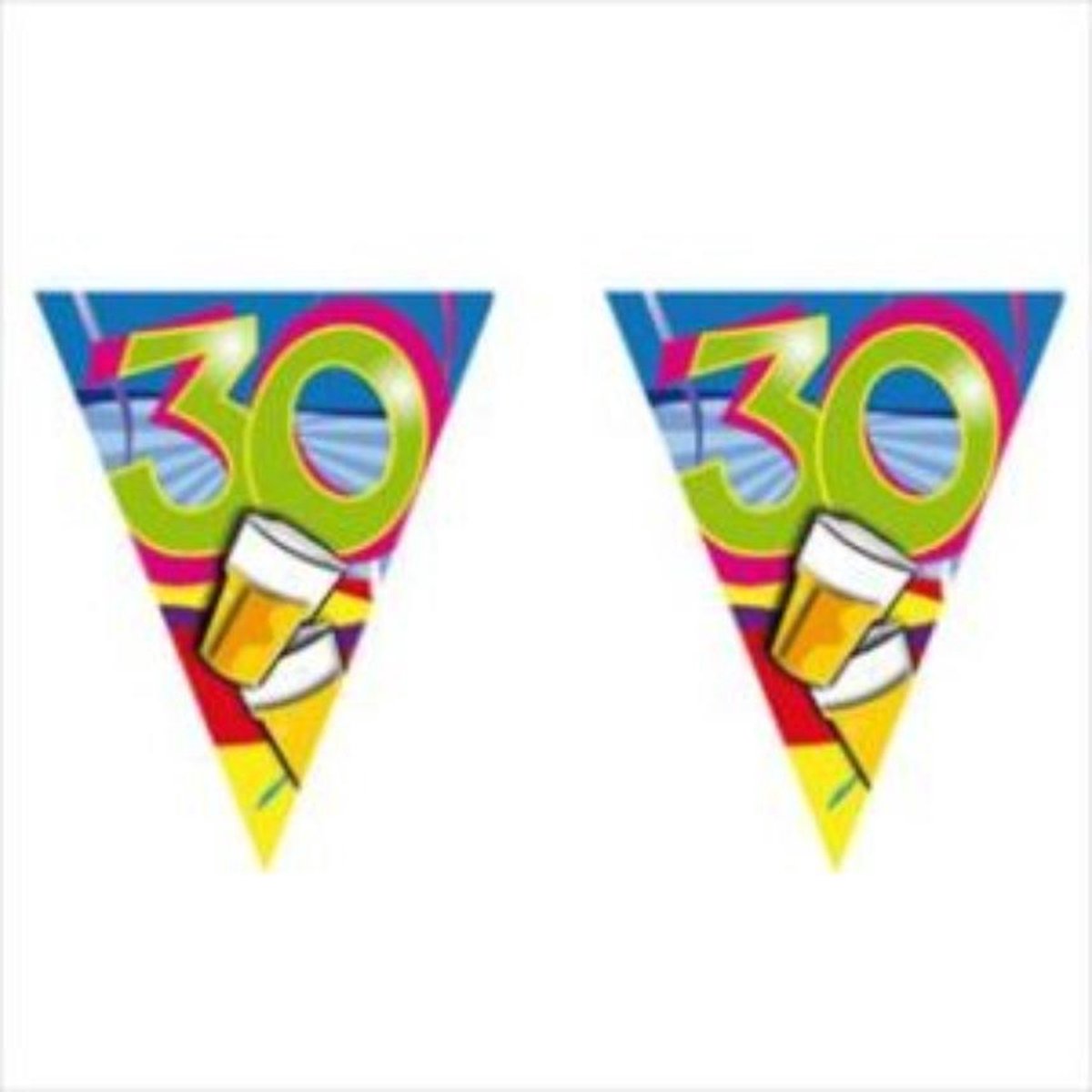 2 stuks Vlaggenlijn 30 jaar
