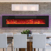 Design4AlleZ Elektrische sfeerhaard 240x55x16cm - Zwart
