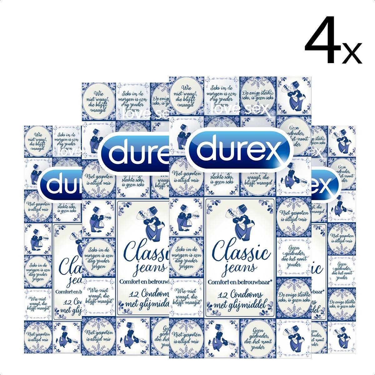 Durex Condooms Classic Jeans - 12 stuks x4