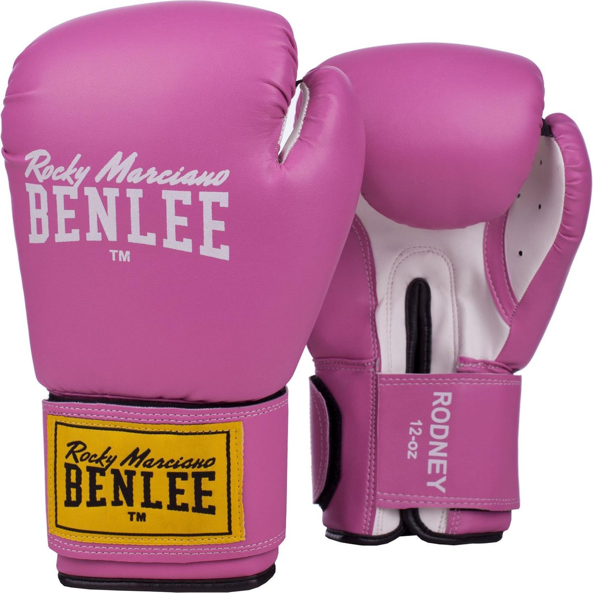 Bokshandschoenen Benlee Rodney 12oz roze/wit