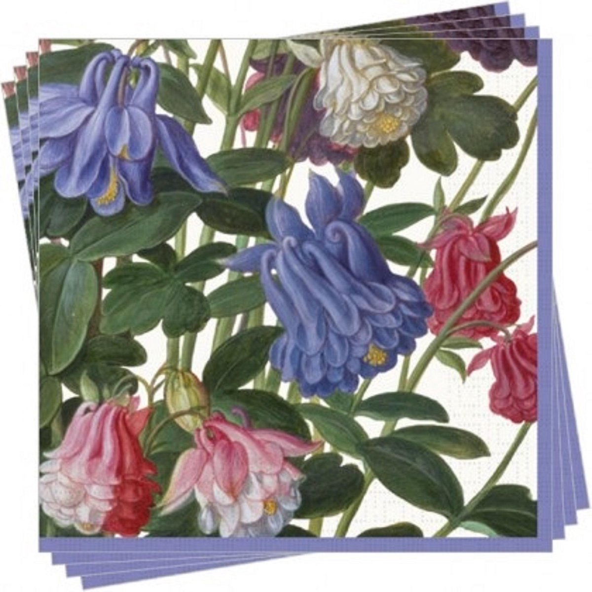 Servetten Akelei (20st) 33x33cm