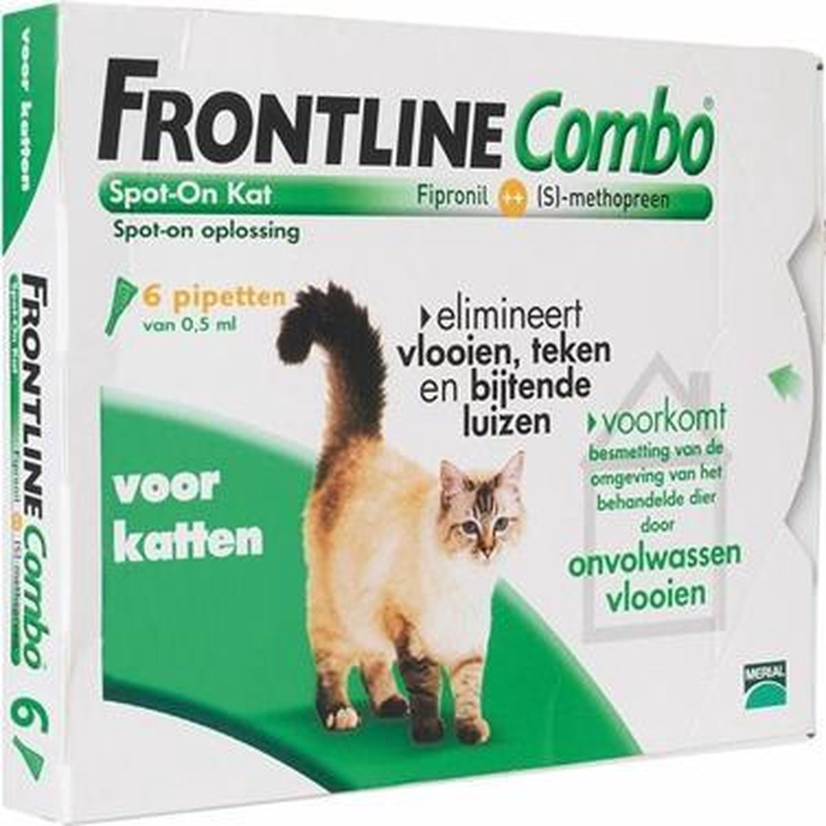 Frontline kat combo spot on - 6 pipet - 1 stuks