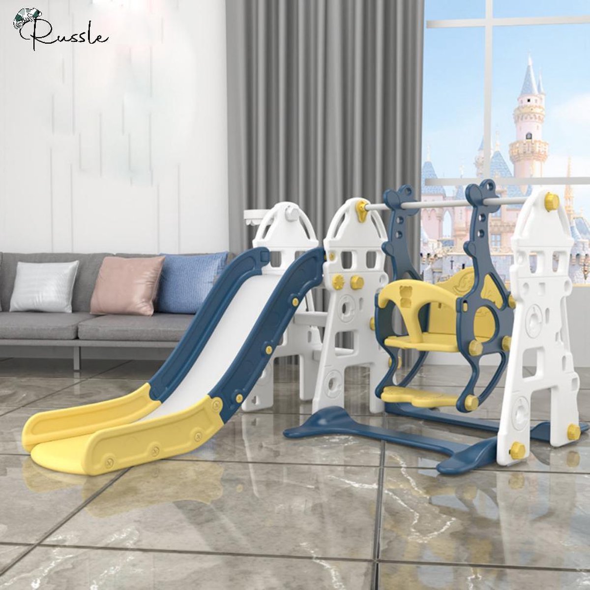 Speeltoestel Luxe 3 in 1 Blauw Geel