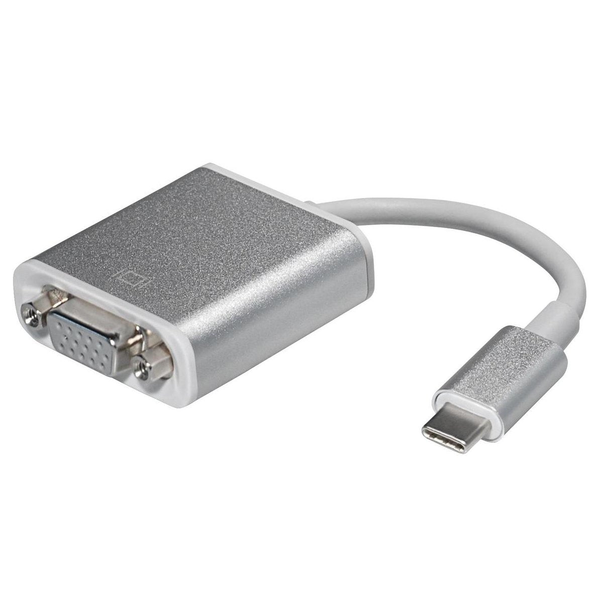 Transmedia USB-C naar VGA adapter met DP Alt Mode (1920 x 1200) / wit - 0