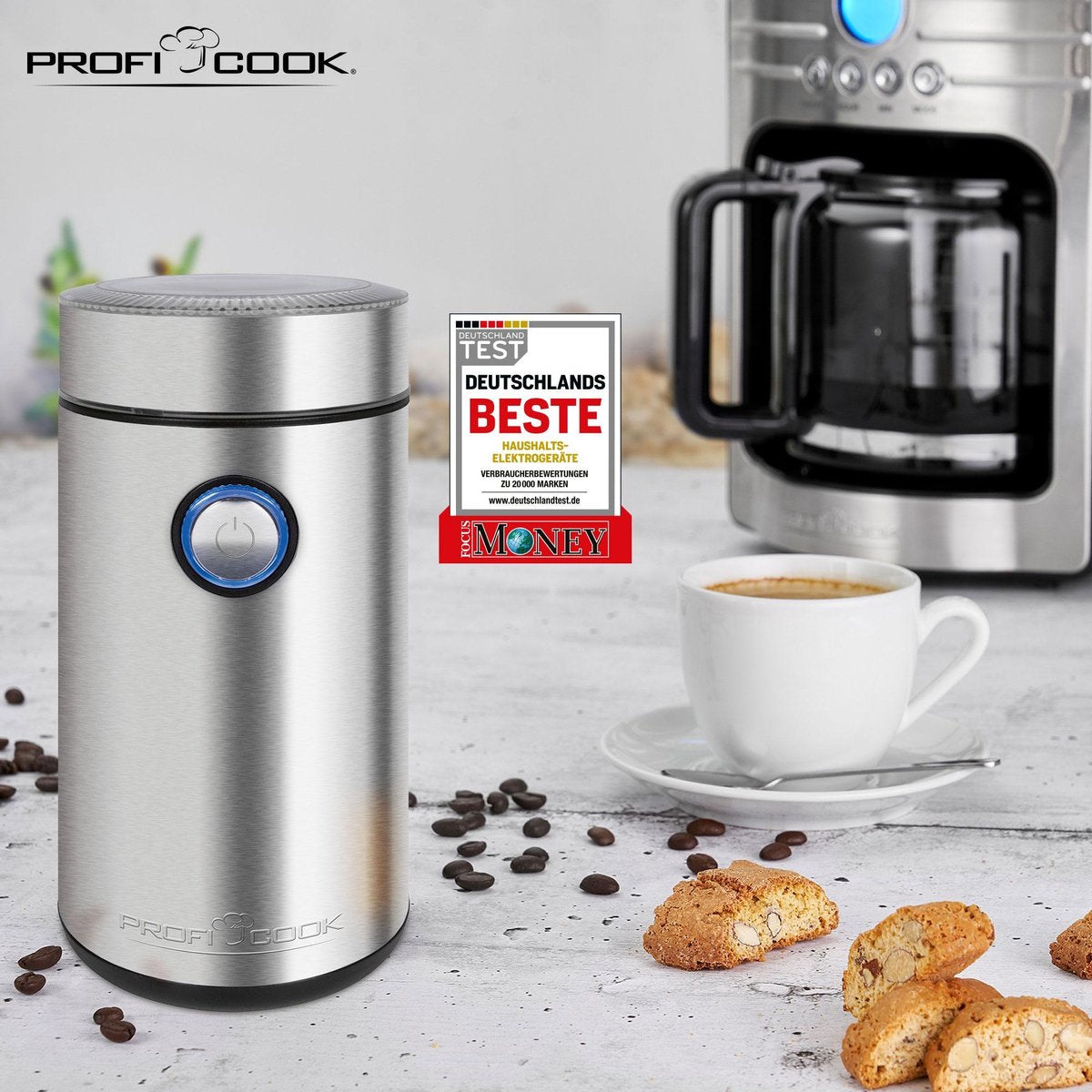 ProfiCook PC-KSW 1216 elektrische koffieslagmachine