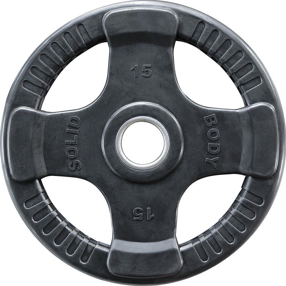 Body-Solid Olympische Rubber Halterschijf 15kg