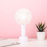 Handventilator - 3 standen - Draagbare ventilator - USB Oplaadbaar - Inclusief Oplaadbare Batterij + Opzetstuk | Sports4You | Wit