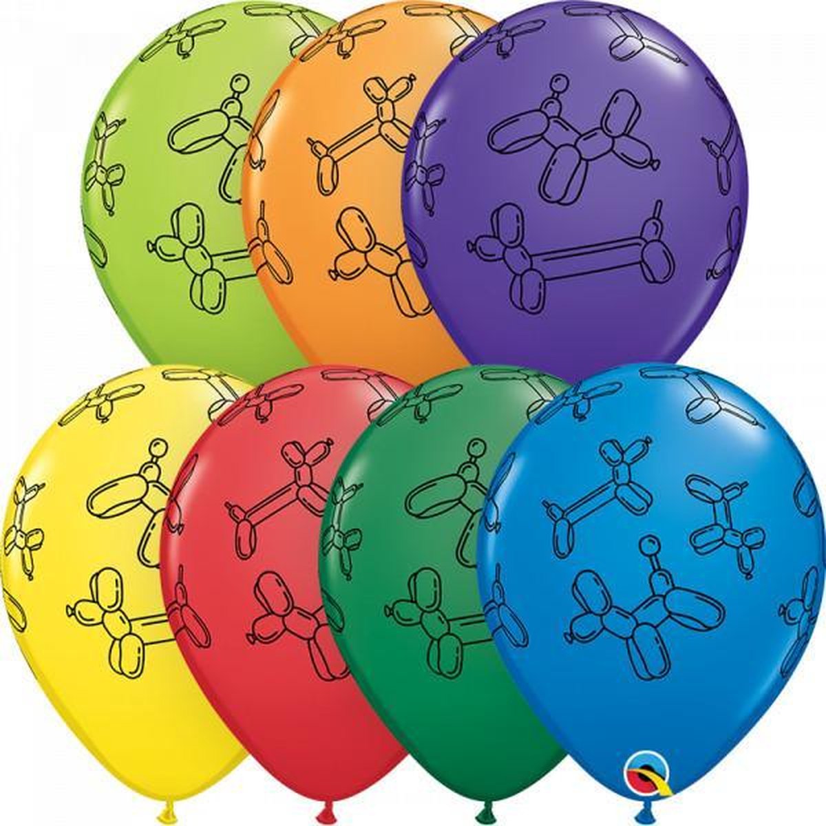Ballonnen Hondjes 5 stuks