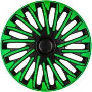 AutoStyle 4-Delige Wieldoppenset Soho 16-inch zwart/groen