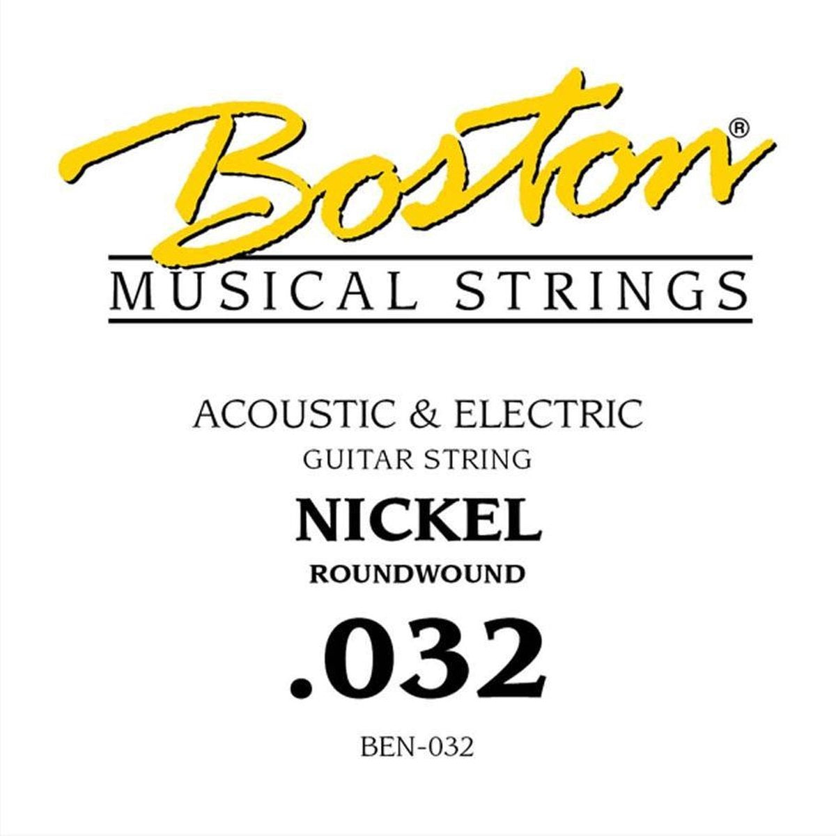 Snaar elektrische/akoestische gitaar Boston BEN-032 Nickel roundwound .032