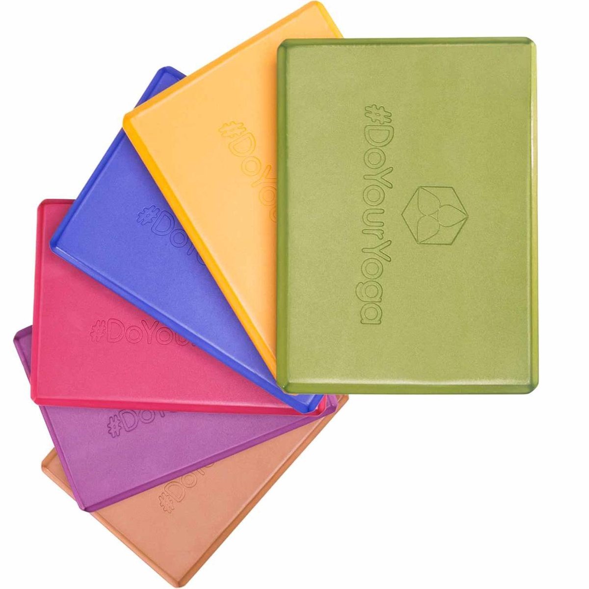 #DoYourYoga - 3delige yogablokken set - »Adhipa« 23x15x10cm