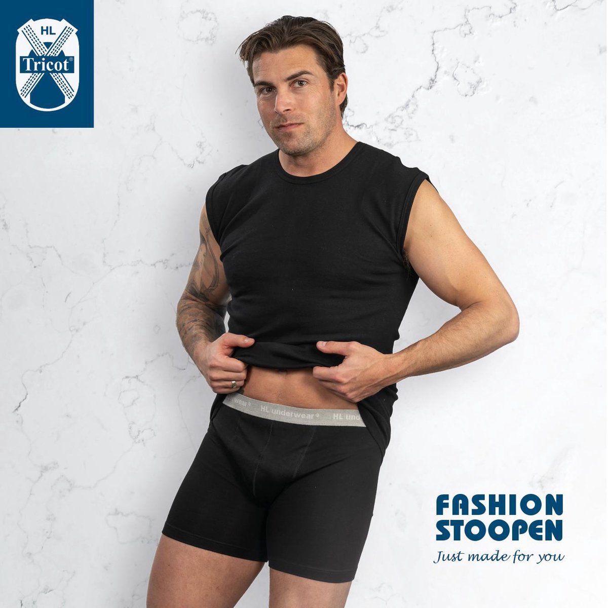 Boxershort Active zwart -Medium