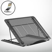 Universele Ergonomische Laptop Standaard 10 tot 17’’ inch - Laptop Houder - Geschikt voor Macbook/Laptops/IPad/Tablets/Notebook/E-Reader - Zwart