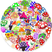 Winkrs | Paddenstoel stickers - Schattige stickers -  50 stuks voor laptop