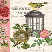 PPD- servetten- 33 x 33 - lunchservetten- vogel - Oiseaux