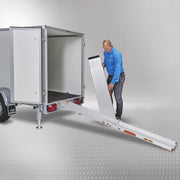 Datona® - Uitschuifbare oprijplaat extra breed 240 cm lang - 2 stuks
