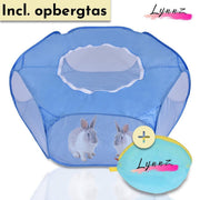 Lynnz® Opvouwbare knaagdieren ren voor buiten en binnen | knaagdierenren - konijnenren - kooi - cavia - caviakooi - opvouwbaar - knaagdier - konijnenhok - hamster