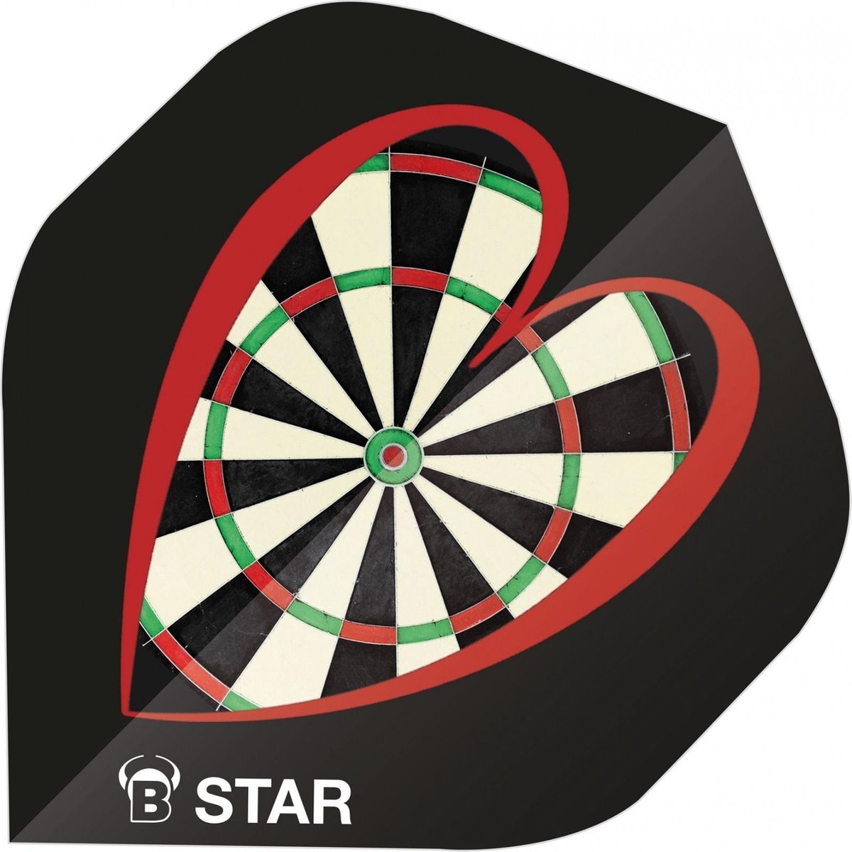 Bull's Flights B-star Darthart A-standard 100 Micron Zwart