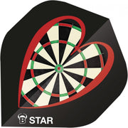 Bull's Flights B-star Darthart A-standard 100 Micron Zwart