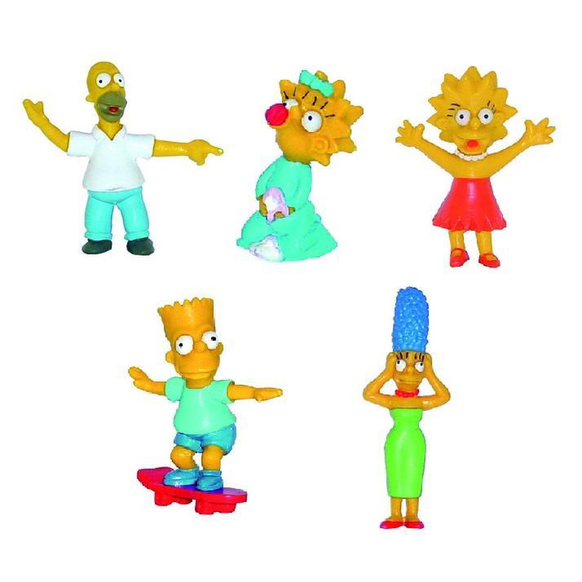 5 x Bart Simpsons speelfiguurtjes (+/- 7 cm)