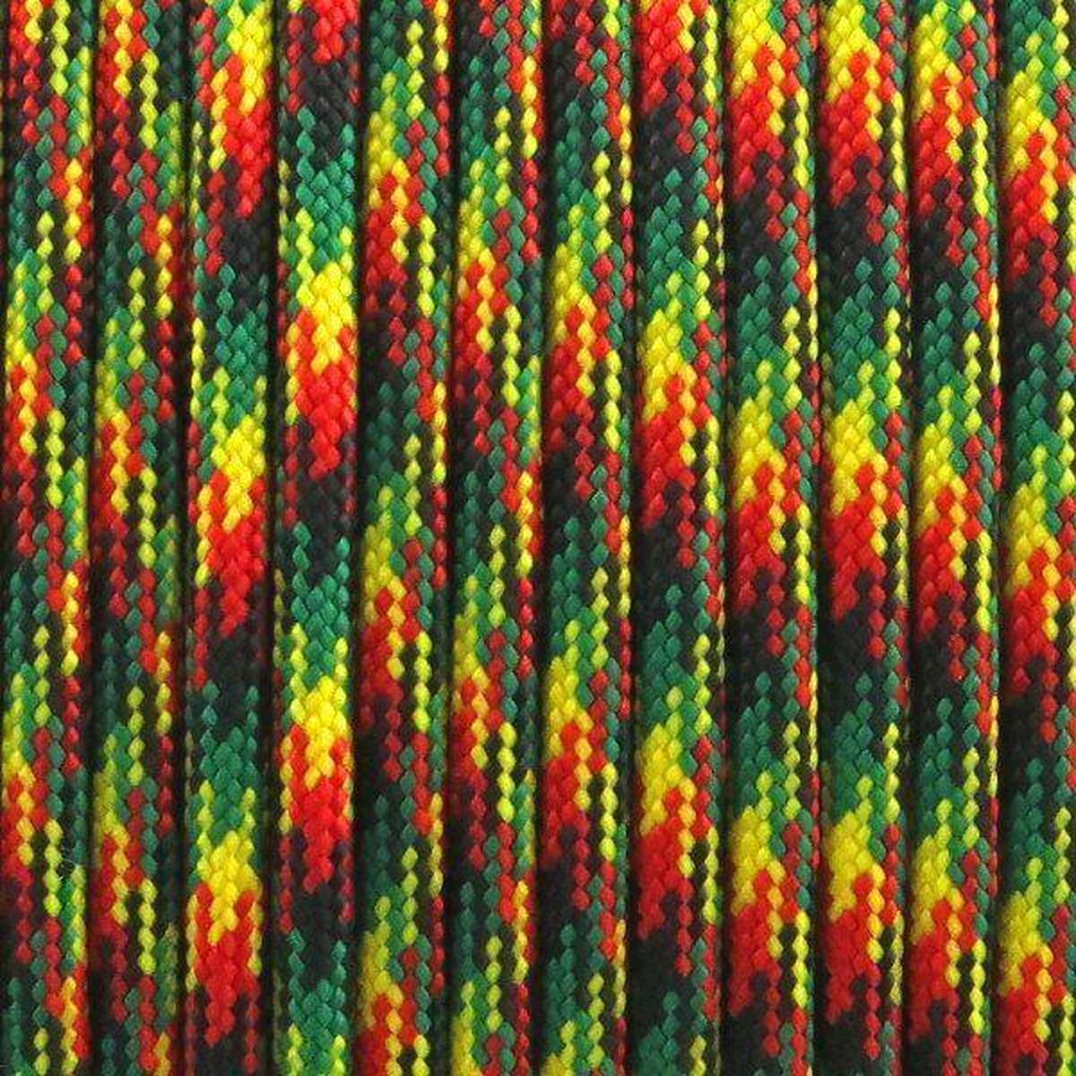 Rol 100 meter Rasta Paracord 550 - Type 3 - #65