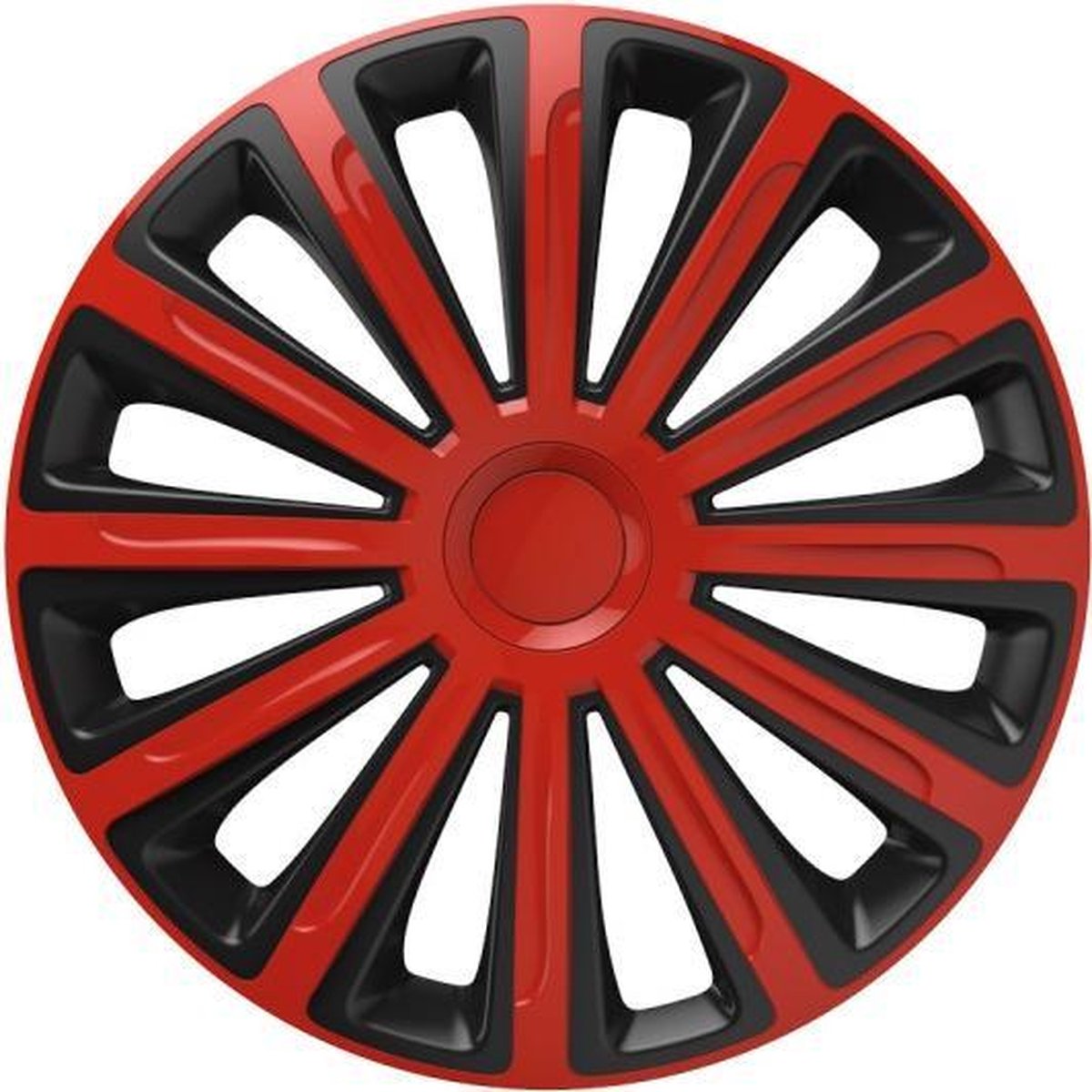 Versaco Trend - Wieldoppen - Rood/Zwart - 15 inch - 4 stuks