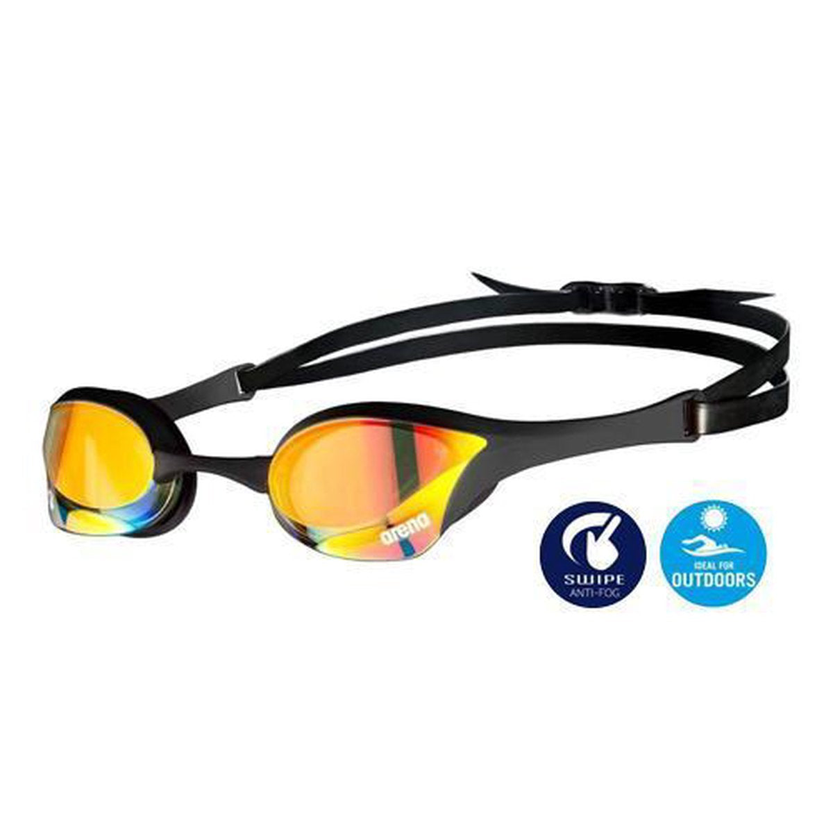 Arena Cobra Ultra Swipe Zwembril - Zwart / Koper | Maat: UNI